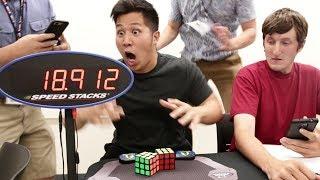 DOUBLE One-Handed Rubik's Cube WORLD RECORD (18.912)