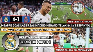 MBAPPE GOAL LAGIReal Madrid Menang Telak 4-1 Vs EspanyolTrio VMR Bikin Goal & AssistHasil Madrid