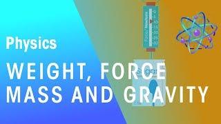 Weight, Force, Mass &  Gravity | Forces & Motion | Physics | FuseSchool