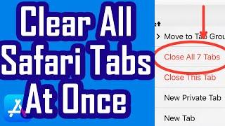 How to Clear All Safari Tabs at Once on iOS! (NEW)