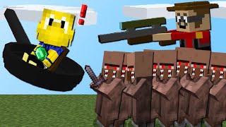 Ärger niemals Bewohner! (Fliegende Pfanne, Bewohner Apokalypse) - Minecraft Doofi #1