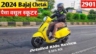 Bajaj Chetak 2901 Detailed Ride Review | Range Test | On Road Price | 6.99% ROI Finance