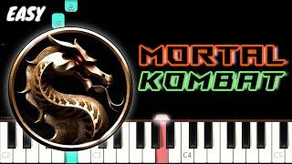 Mortal Kombat Theme Song Soundtrack | Easy Piano Tutorial