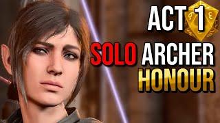 SOLO Honour Mode - Stealth Archer BG3 ACT 1 VOD