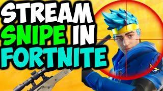 How To STREAM SNIPE In FORTNITE In 2022! (Working In Chapter 3)