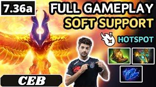 7.36a - Ceb PHOENIX Soft Support Gameplay 28 ASSISTS - Dota 2 Full Match Gameplay