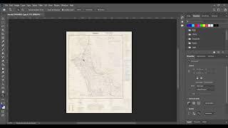 Georeferencing maps by photoshop