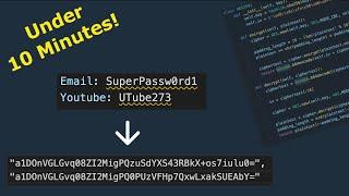 Create A Password Manager In UNDER 10 Minutes