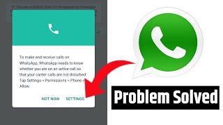 To make and receive calls on WhatsApp