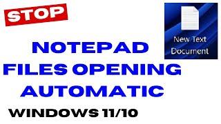 Stop opening previous session of Notepad text files automatically in Windows 11