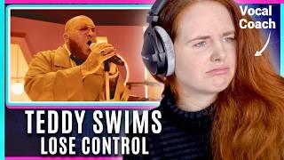 That riff! Teddy Swims - Lose Control (Live) Vocal Coach reaction and analysis