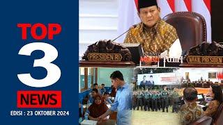 Prabowo Gelar Sidang Kabinet, Wapres Cek Makan Bergizi, Pembekalan Akmil Magelang [TOP3NEWS]