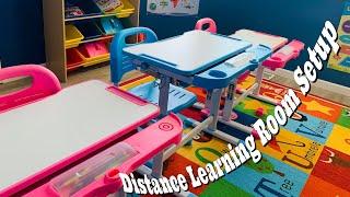 Distance Learning Room Setup || How to Setup an at Home Learning Space