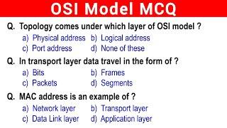 OSI Model | OSI Model MCQs | Important Questions | Computer Network