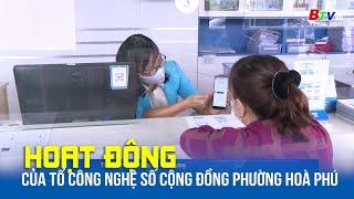 Hoạt động của tổ công nghệ số cộng đồng phường Hoà Phú