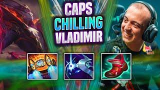 CAPS CHILLING WITH VLADIMIR! - G2 Caps Plays Vladimir Mid vs Yasuo! | Season 2022