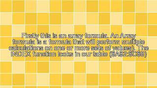 Excel Tip - Use VLOOKUP to Return Multiple Values Horizontally