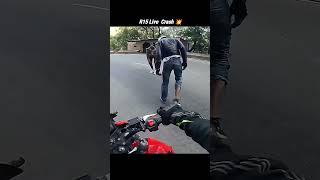 R15 Live Crash  #shorts #r15 #crash #bike #rider #bikerider #shortvideo #motovlog #ladakh #vlogs