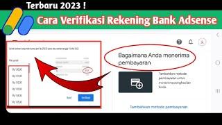 Cara Verifikasi Rekening Bank di Google Adsense - terbaru