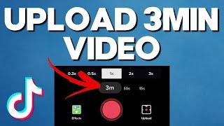 How to UPLOAD longer video on Tiktok | How to Upload 3 mins video on Tiktok | More than 60 seconds