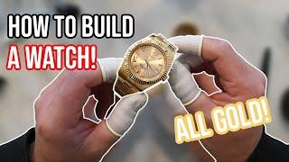 How to build an ALL GOLD Roman Numeral Seiko Mod Automatic Watch - Full Tutorial