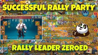 Lords Mobile - Insane rally party at K162! Maxed lv15 astralite account zeroed