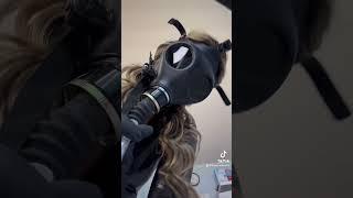 Evil Dr. Luna anyone? #asmr #gloves #asmrtriggers #glovesounds #asmrvideos #gasmask #asmrmedical