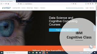 IBM Cognitive Class Courses 1