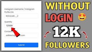 Free [Without Login] | instagram Follower kaise Badhaye  | Instagram Par Follower Kaise Badhaye 