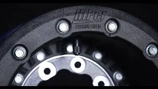 HiPer Tech 3 Rear Carbon Composite ATV Wheel - Black Beadlock