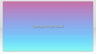 Typings for d3-cloud