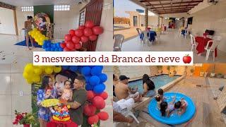 3 MESVERSARIO DA HELOÍSA | BRANCA DE NEVE  FOI EMOCIONANTE 