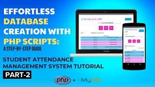 Student Attendance Management System. Execute SQL commands from PHP programs.PART-2