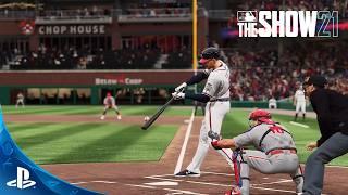 MLB The Show 21! - Atlanta Braves vs Philadelphia Phillies (PS5) 4K
