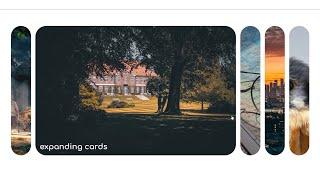 How To Create Expanding Image Gallery Using HTML  CSS & JS | Expandable Card on Hover | @codebrowser