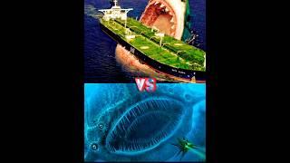 giant Angler fish VS the Deep sea creature,giant megalodon,julia beast