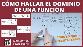 Cómo hallar el dominio de una función