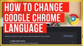 How To Change Google Chrome Language - Quick and Easy