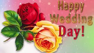  Happy Wedding Day !  4K Animation Greeting Cards