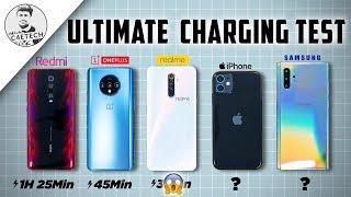 Realme X2 Pro vs Redmi K20 Pro vs OnePlus 7T vs Note 10+ vs iPhone 11 - Ultimate Charging Speedtest!