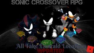 ROBLOX - Sonic Crossover RP Remake Map - All Fake Emerald Locations New Map