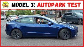 Tesla Model 3: Autopark Tested (Self Parking UK)