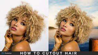 How to Cutout Hair Without Fringing in Photoshop - Hair Masking Easy & Fast !!!