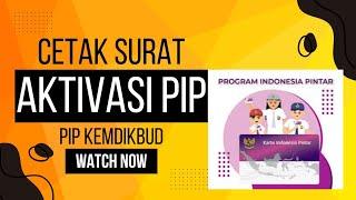 CARA CETAK SURAT KETERANGAN AKTIVASI PIP