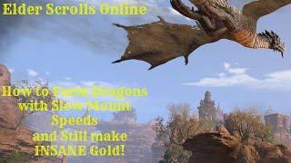 ESO Elsweyr Farming Dragons with Slow Mount Speed Guide