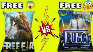 Omg Got Free Mobile Phone and Money Inside | Free Fire Vs Pubg Snacks | Free Gift Inside