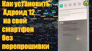 Как установить Андроид 12 на свой смартфон без перепрошивки