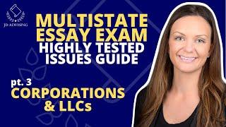 MEE HIGHLY TESTED ISSUES GUIDE Part 3 - CORPORATIONS and LLCs