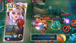 Aku Mencoba Maksa Pick Layla Ketika Solo Rank!! | Top 1 Global Layla 2024 - Mobile Legends