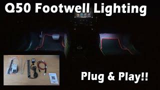 Nissan/Infiniti Plug and Play Footwell Lighting Kit by H2 Auto Designs